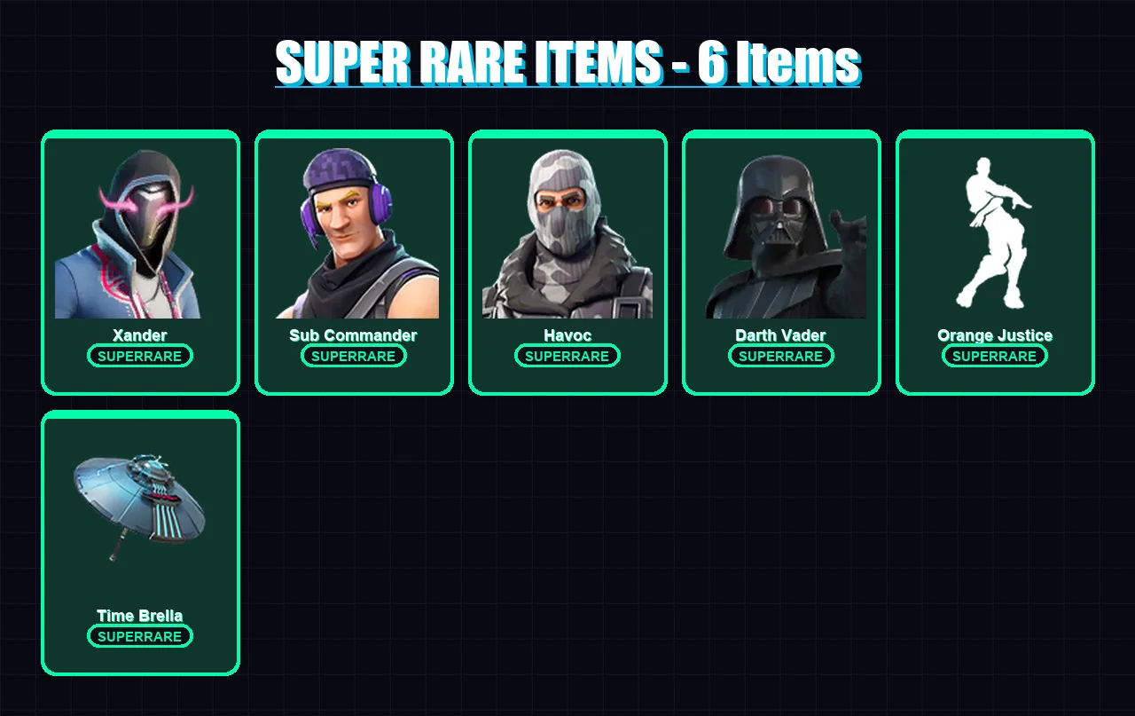 [PS4/PS5/XBOX/PC] | Xander | Sub Commander | Havoc | Darth Vader | The Foundation | 41 skin | 87 pickaxe | 67 emote | 83 glider | Lv1389