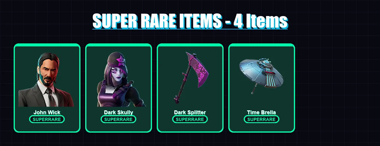 [PC] | John Wick | Dark Skully | The Ageless | Valeria | Spectra Knight | 81 skin | 83 pickaxe | 81 emote | 53 glider | Lv1206