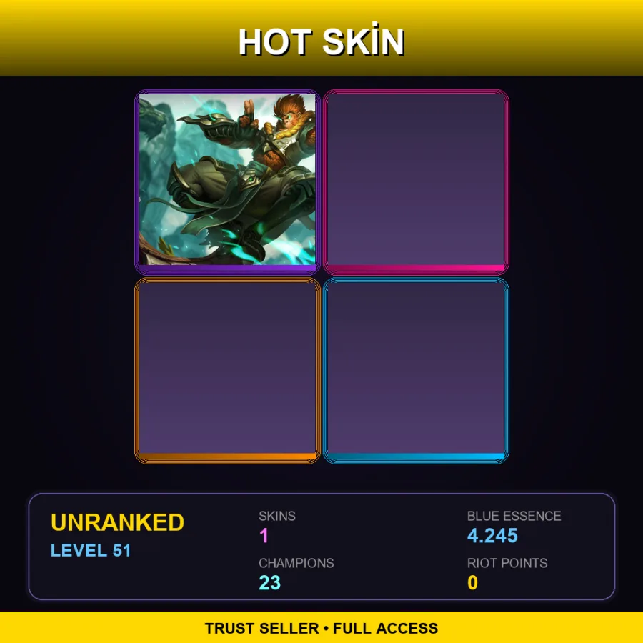 VN | Lv51 | Unranked | 1 Skin | 23 Champ