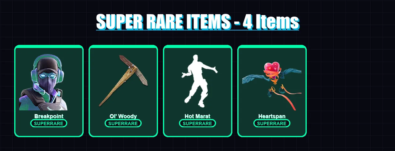 [PC/XBOX/PSN] | Breakpoint | Mandalorian | Catalyst | Ruin | The Ice King | 51 skin | 66 pickaxe | 72 emote | 62 glider | Lv919
