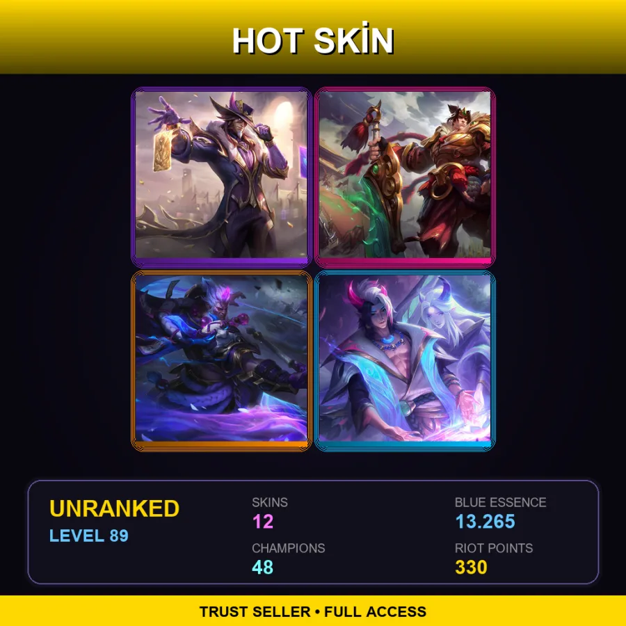 NA | Lv89 | Unranked | 12 Skin | 48 Champ — Zenith Games Lee Sin