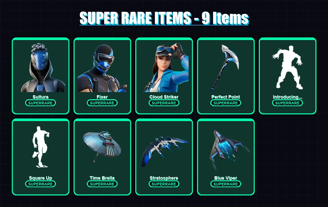 [PS4/PS5/XBOX/PC] | Sultura | Fixer | Cloud Striker | Deadpool | Gear Specialist Maya | 23 skin | 47 pickaxe | 44 emote | 48 glider | Lv828