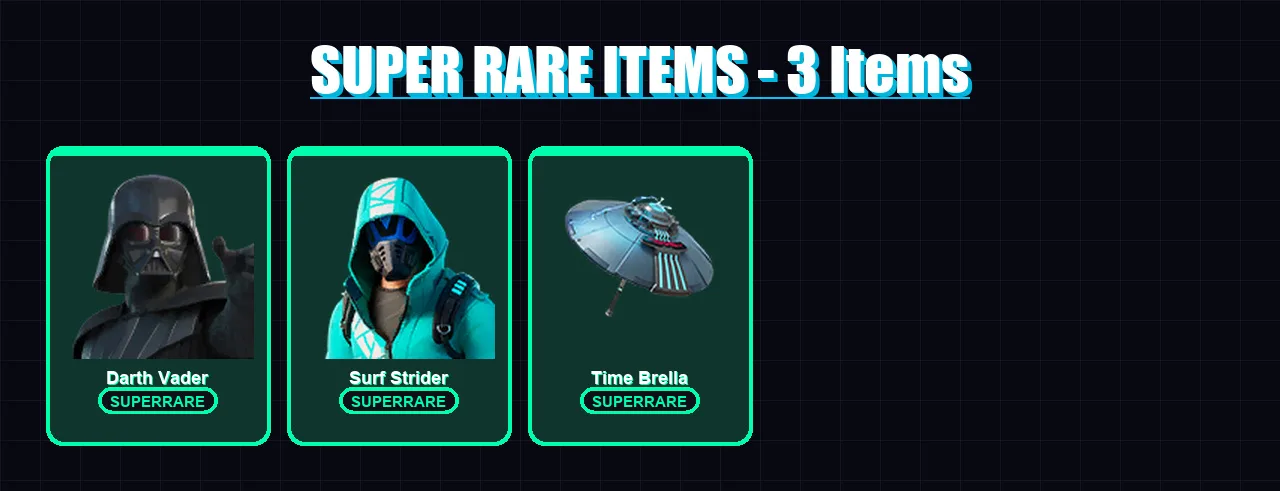 [PC/XBOX/PSN] | Darth Vader | Surf Strider | Fusion | Gear Specialist Maya | Snap | 112 skin | 168 pickaxe | 118 emote | 148 glider | Lv2727