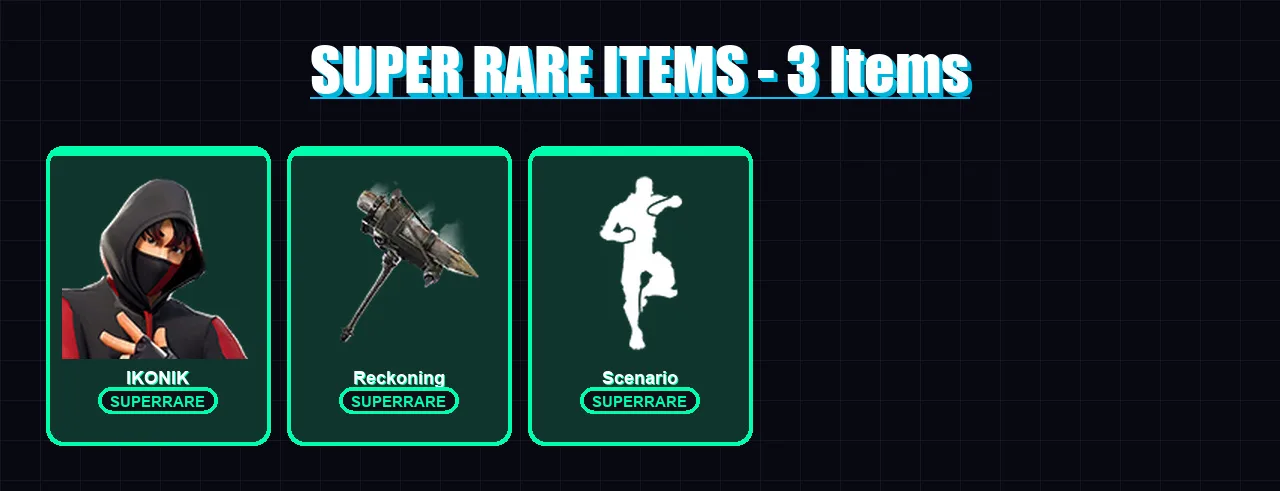 [PC/XBOX] | IKONIK | Flytrap | Rox | Catalyst | Ragnarok | 100 skin | 75 pickaxe | 68 emote | 57 glider | Lv442