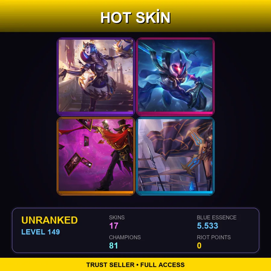 LAN | Lv149 | Unranked | 17 Skin | 81 Champ — Victorious Orianna