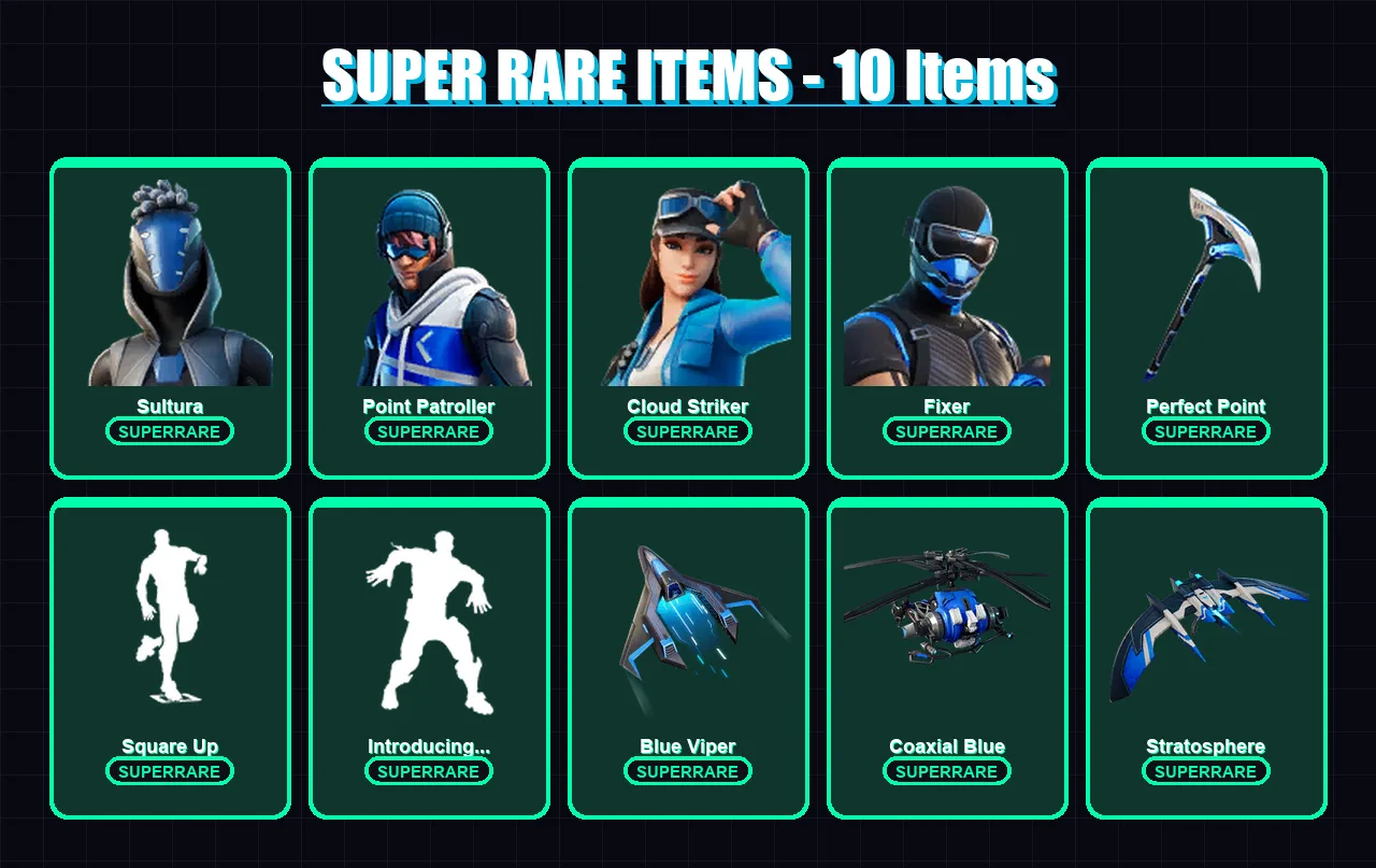 [PS4/PS5/XBOX/PC] | Sultura | Point Patroller | Cloud Striker | Fixer | Gear Specialist Maya | 83 skin | 91 pickaxe | 81 emote | 80 glider | Lv1137