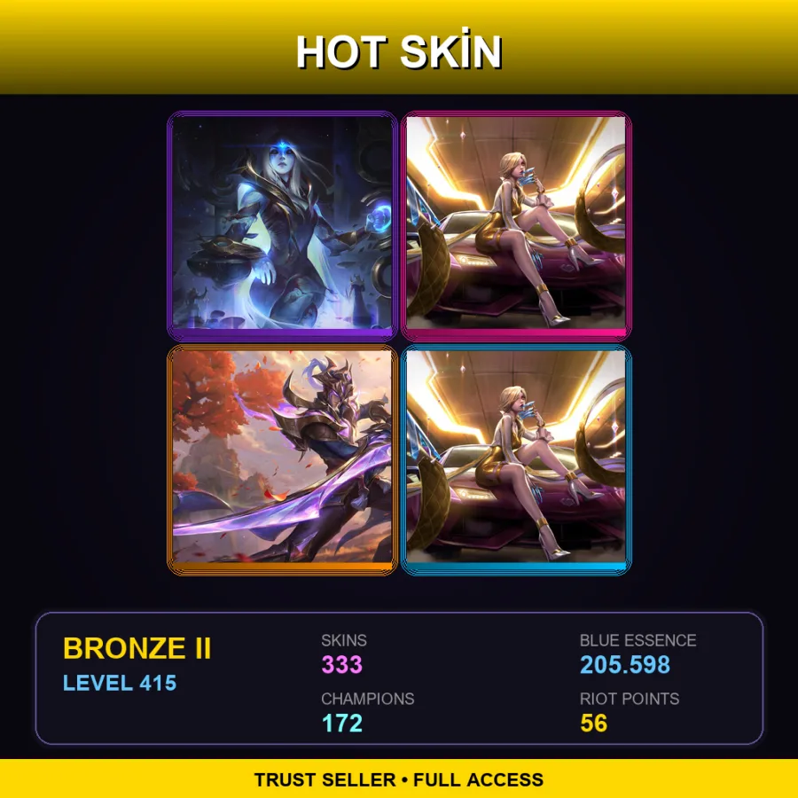 NA | Lv415 | Bronze II | 333 Skin | 172 Champ