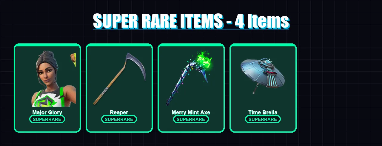 [PC] | Major Glory | Deadpool | Spectra Knight | Joey | Omegarok | 119 skin | 154 pickaxe | 109 emote | 127 glider | Lv1927 — Fortnite account