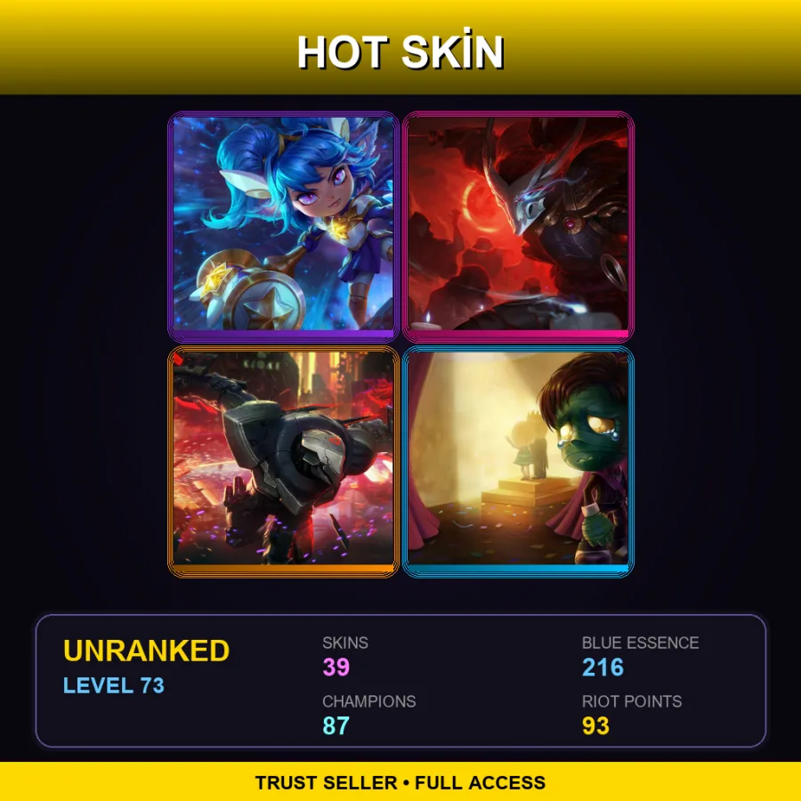 EUNE | Lv73 | Unranked | 39 Skin | 87 Champ — Sugar Rush Braum