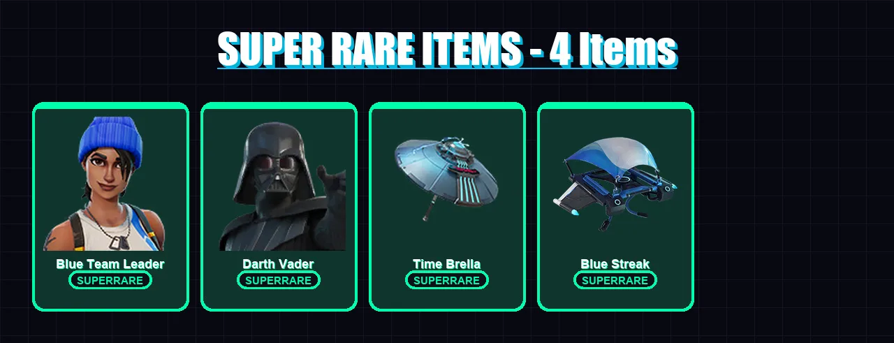 [PC/XBOX] | Blue Team Leader | Darth Vader | Piccolo | Paradigm (Reality-659) | Son Gohan | 42 skin | 65 pickaxe | 40 emote | 61 glider | Lv872