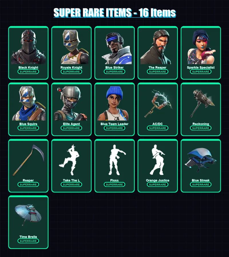 [PC/XBOX/PSN] | Black Knight | Royale Knight | Blue Striker | 121 skin | Lv1763