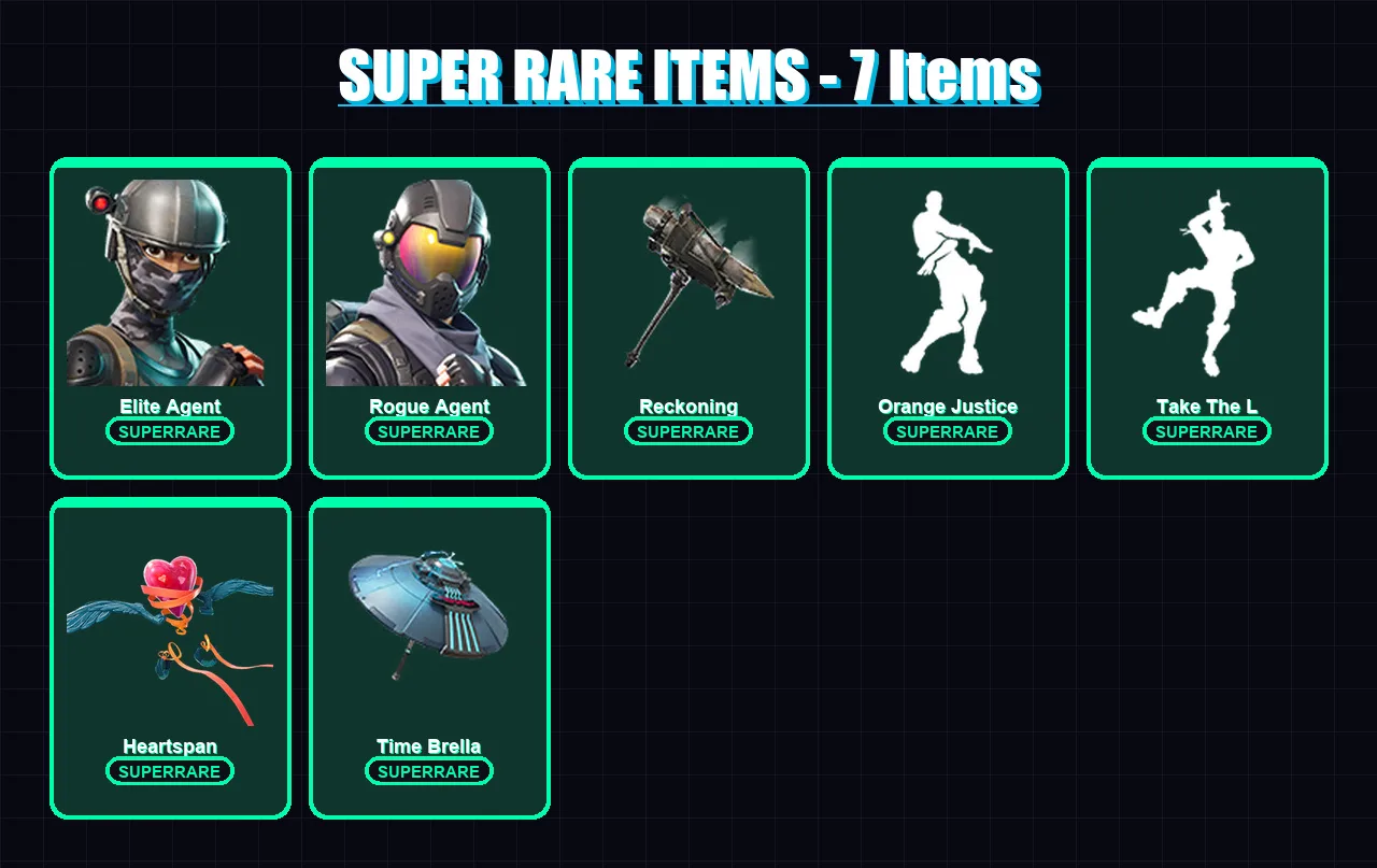[PC/PSN] | Elite Agent | Rogue Agent | Omegarok | Deadpool | Blackheart | 150 skin | 136 pickaxe | 135 emote | 135 glider | Lv1951