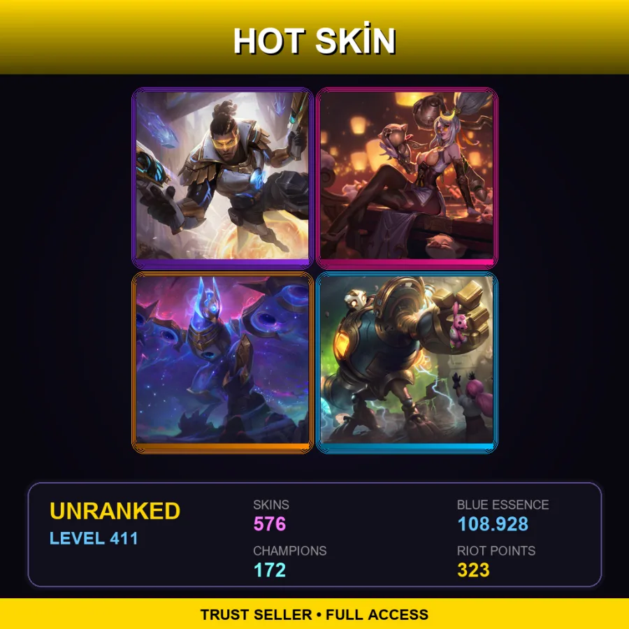 NA | Lv411 | Unranked | 576 Skin | 172 Champ — Musketeer Twisted Fate