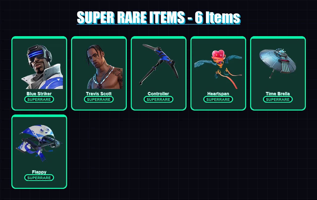 [PS4/PS5/XBOX/PC] | Blue Striker | Travis Scott | Ruin | The Ice King | Drift | 39 skin | 34 pickaxe | 46 emote | 48 glider | Lv698 — Fortnite account