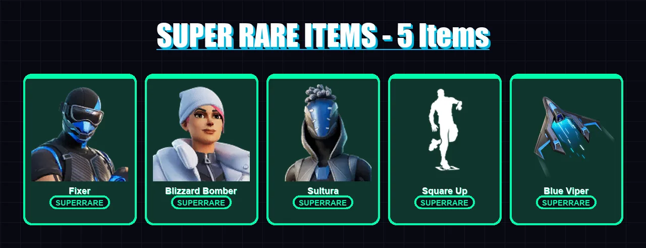[PC/XBOX] | Fixer | Blizzard Bomber | Sultura | Kymera | Ronin | 31 skin | 38 pickaxe | 49 emote | 43 glider | Lv440