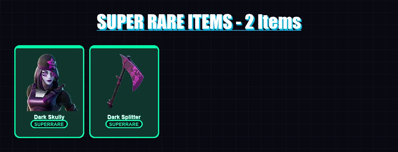 [PC/PSN] | Dark Skully | Kymera | Torin | The Ageless | Joey | 55 skin | 61 pickaxe | 54 emote | 50 glider | Lv1064