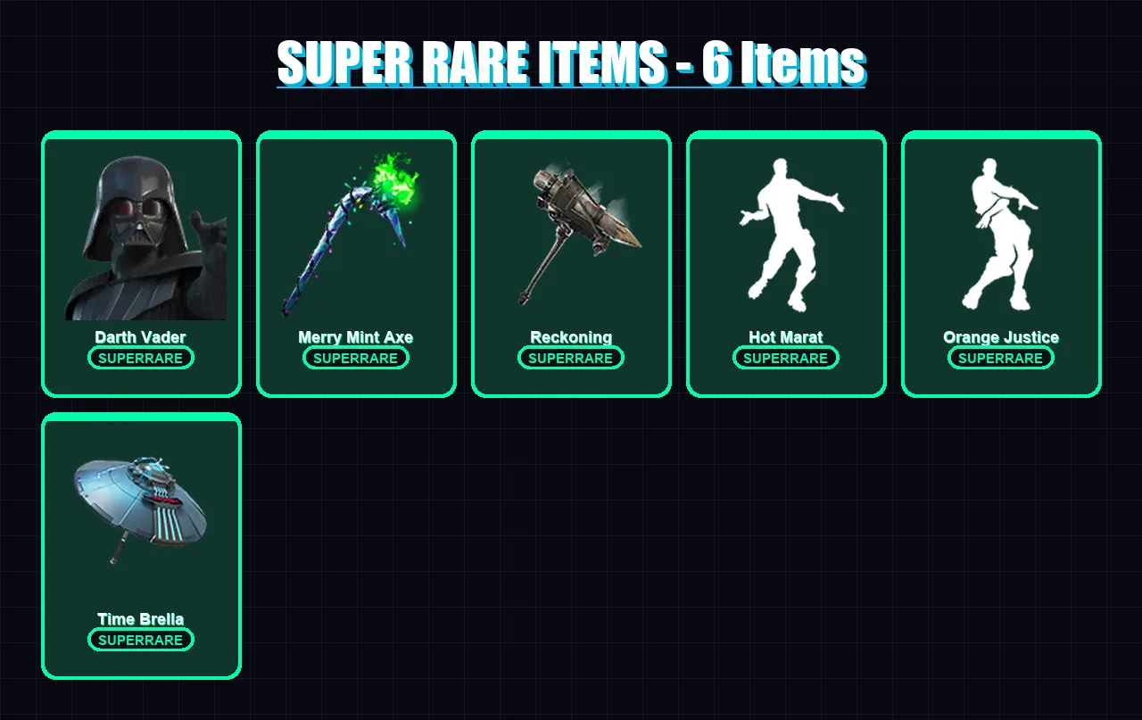 [PC/PSN] | Darth Vader | Calamity | Blackheart | Spectra Knight | Sentinel | 154 skin | 183 pickaxe | 154 emote | 177 glider | Lv3005