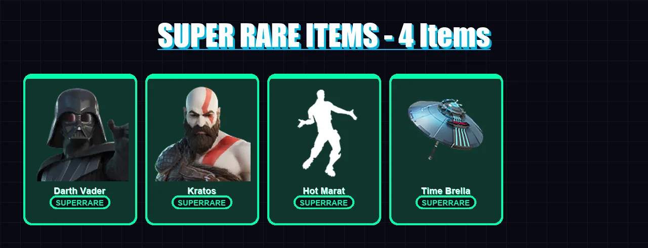 [PC/XBOX/PSN] | Darth Vader | Kratos | Nezumi | Optimus Prime | Gear Specialist Maya | 235 skin | 269 pickaxe | 189 emote | 227 glider | Lv2869