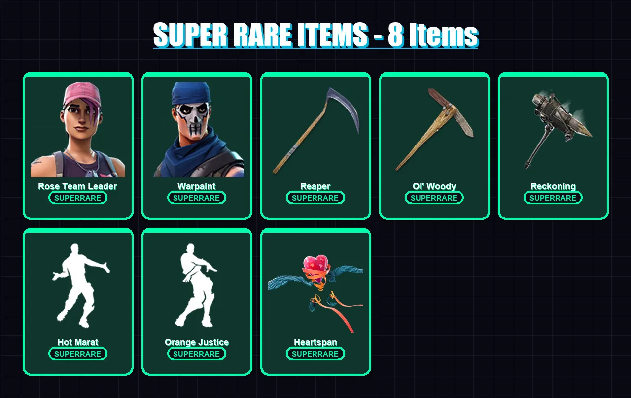 [PC/XBOX/PSN] | Rose Team Leader | Warpaint | Lynx | Calamity | The Prisoner | 37 skin | 36 pickaxe | 43 emote | 43 glider | Lv538 — Fortnite account