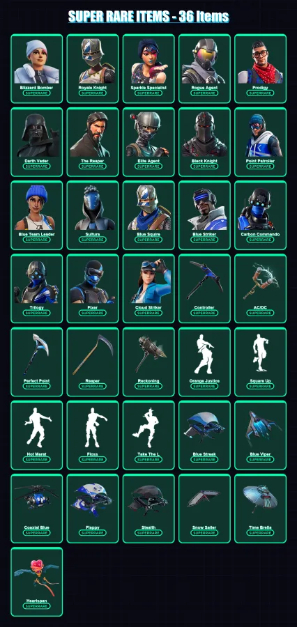[PS4/PS5/XBOX/PC] | Blizzard Bomber | Royale Knight | Sparkle Specialist | 229 skin | Lv2837