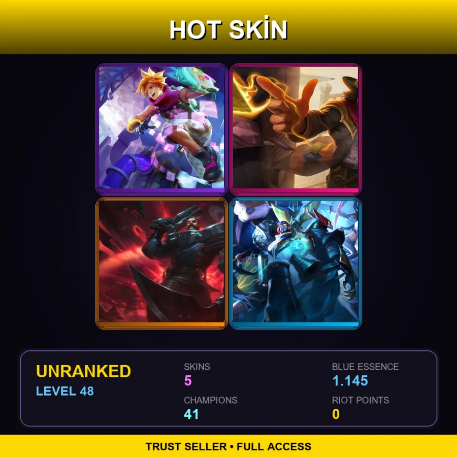 LAS | Lv48 | Unranked | 5 Skin | 41 Champ