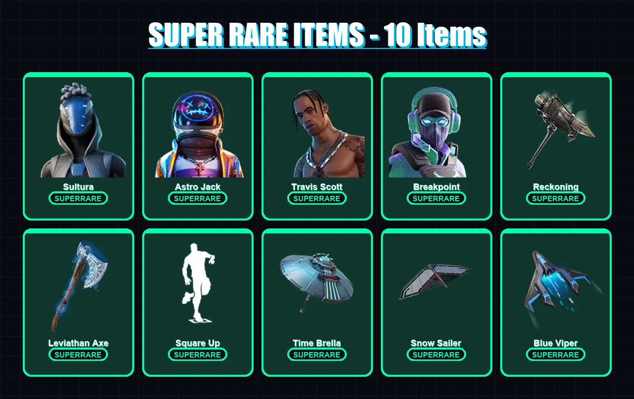 [PS4/PS5/XBOX/PC] | Sultura | Astro Jack | Travis Scott | Breakpoint | Spectra Knight | 199 skin | 171 pickaxe | 139 emote | 146 glider | Lv2460