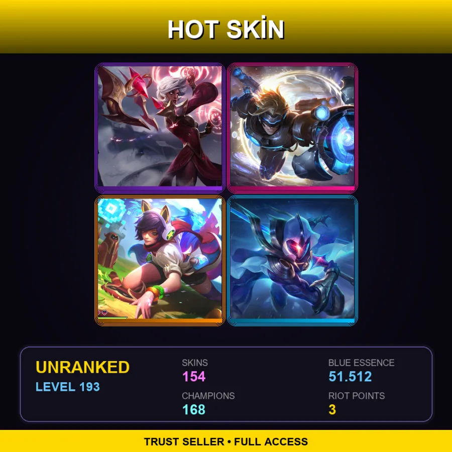 EUW | Lv193 | Unranked | 154 Skin | 168 Champ — Leopard Nidalee