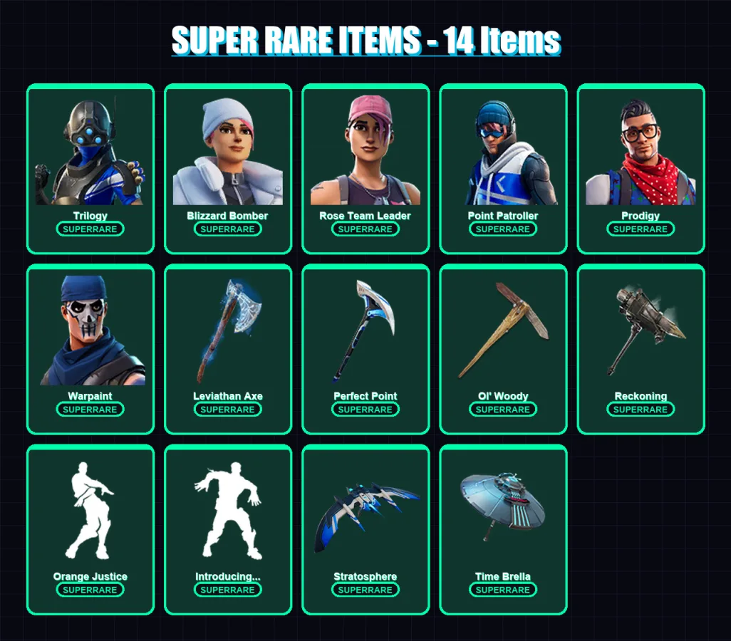 [PS4/PS5/XBOX/PC] | Trilogy | Blizzard Bomber | Rose Team Leader | 105 skin | Lv2071