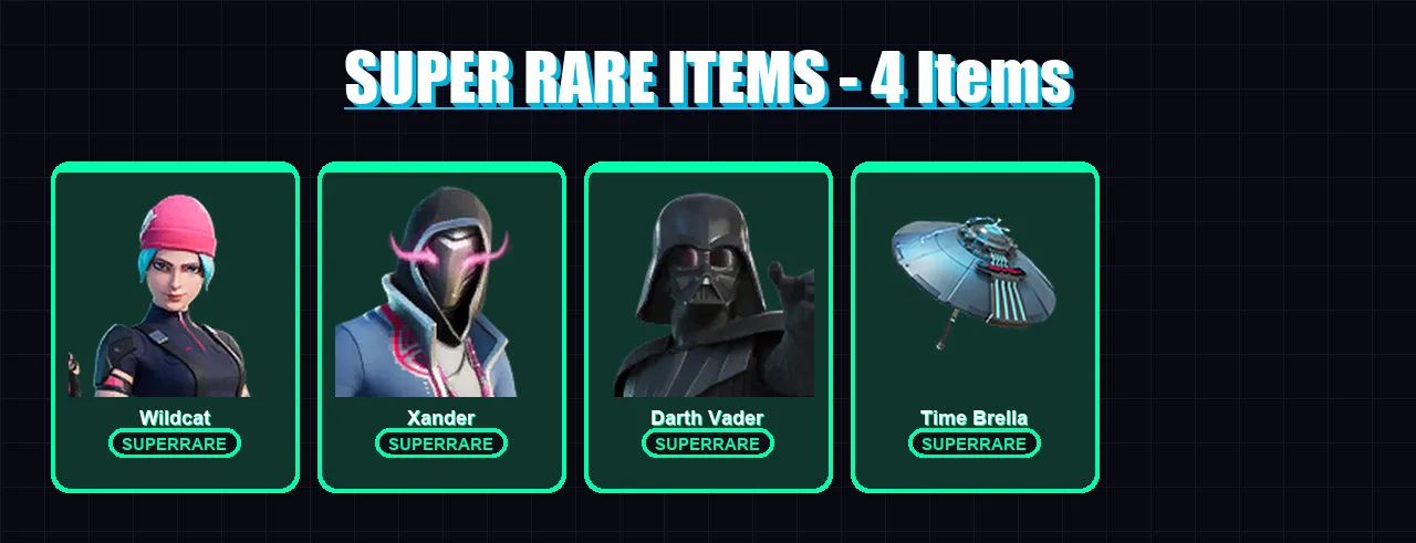 [PS4/PS5/PC] | Wildcat | Xander | Darth Vader | Malik | The Imagined | 59 skin | 67 pickaxe | 59 emote | 69 glider | Lv880