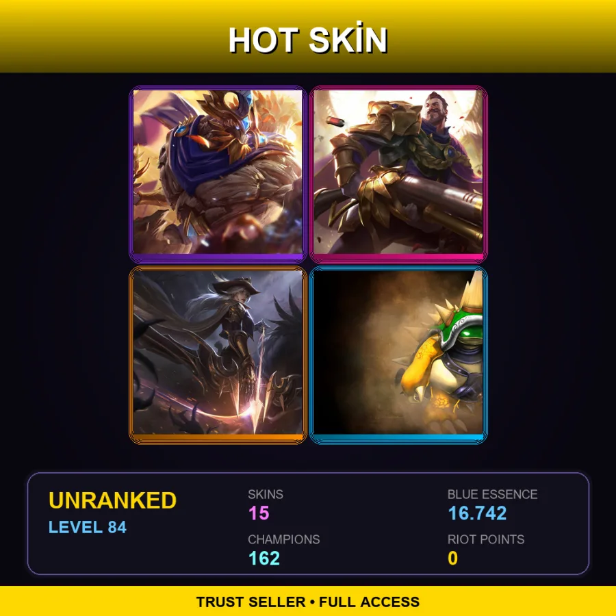 VN | Lv84 | Unranked | 15 Skin | 162 Champ — High Noon Ashe