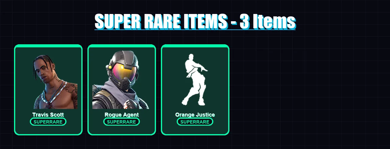[PS4/PS5/XBOX/PC] | Travis Scott | Rogue Agent | Gear Specialist Maya | Enforcer | Midas | 22 skin | 18 pickaxe | 21 emote | 25 glider | Lv411