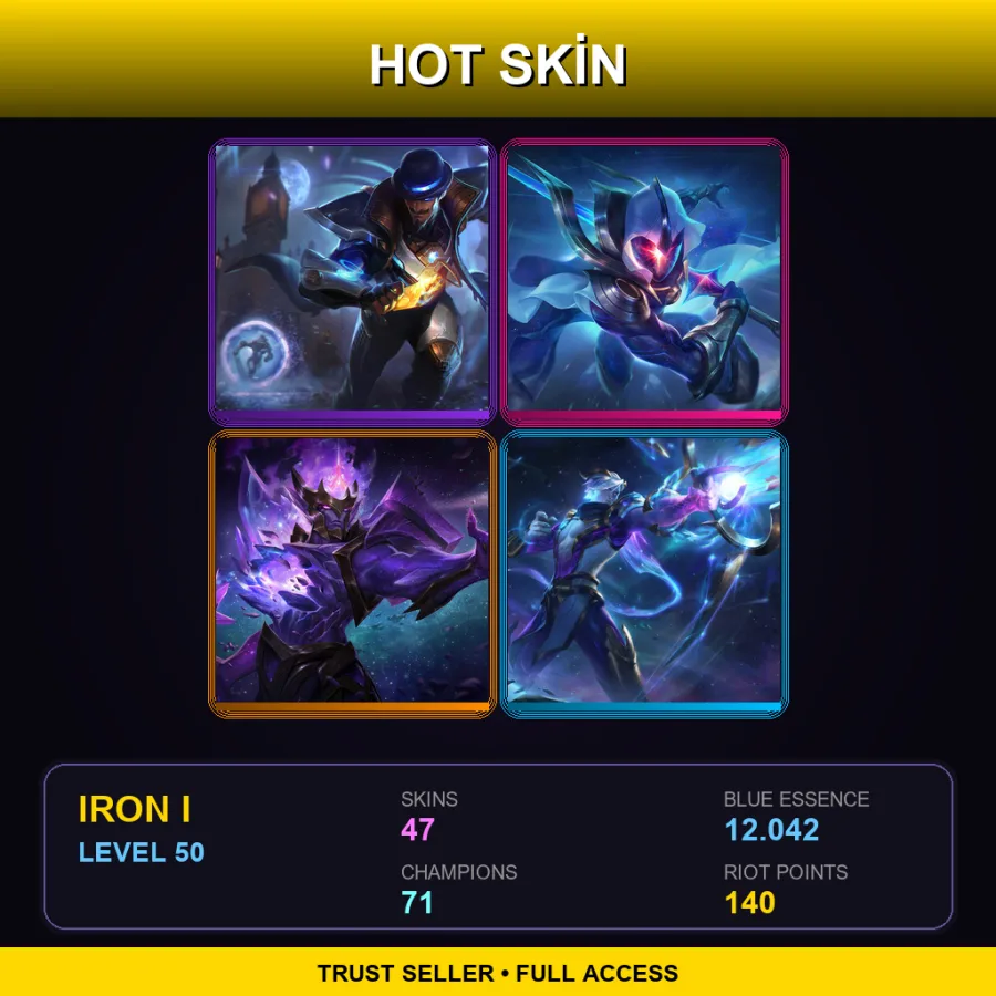TR | Lv50 | Iron I | 47 Skin | 71 Champ
