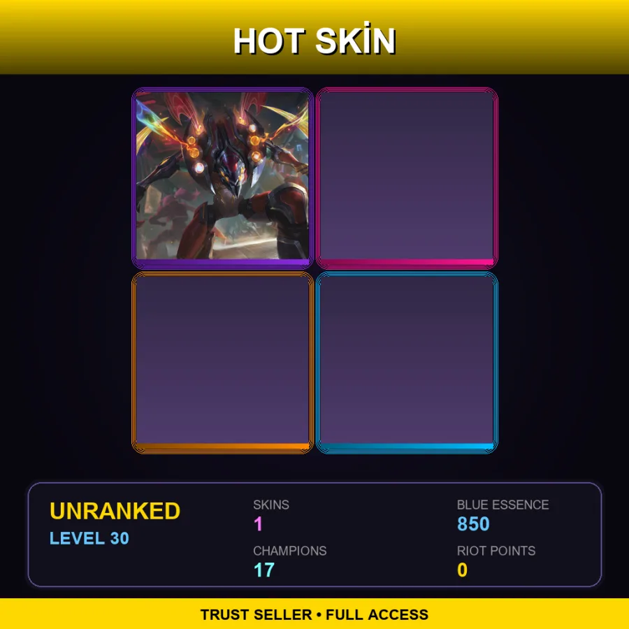 TR | Odyssey Kha'Zix | 1 Skin | 17 Champ | Lv30