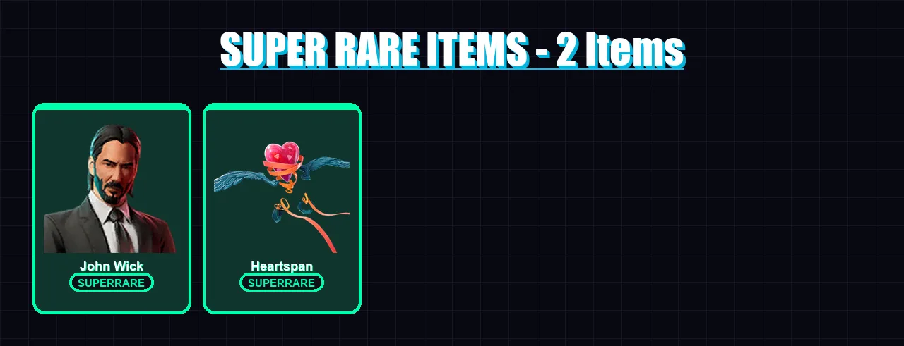 [PC] | John Wick | Fusion | Gear Specialist Maya | Fade | Ocean | 17 skin | 26 pickaxe | 29 emote | 33 glider | Lv444