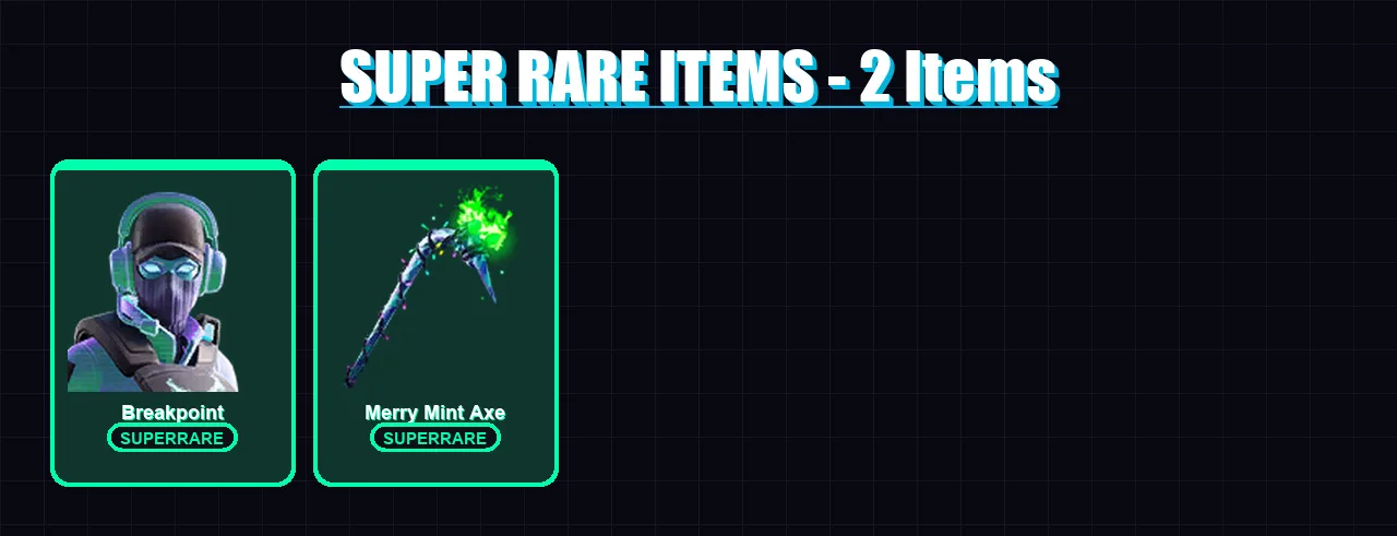 [SWITCH/XBOX/PC] | Breakpoint | Santa Dogg | Lt. Evergreen | Polar Peely | Yulejacket | 15 skin | 42 pickaxe | 35 emote | 40 glider | Lv657