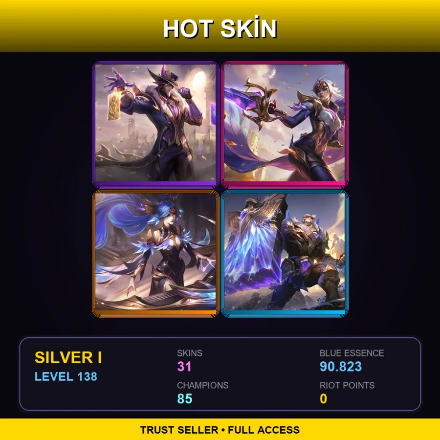 BR | Lv138 | Silver I | 31 Skin | 85 Champ