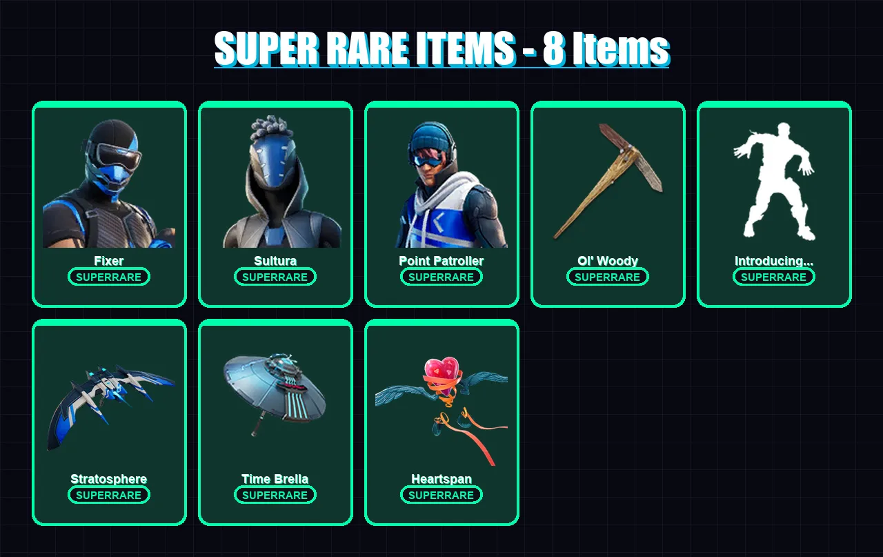 [PC/XBOX] | Fixer | Sultura | Point Patroller | Luxe | Kymera | 104 skin | 127 pickaxe | 99 emote | 122 glider | Lv1376 — Fortnite account