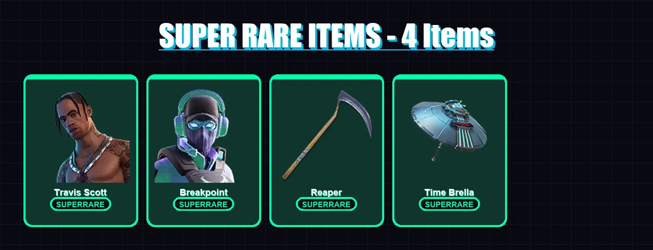 [SWITCH/XBOX/PC] | Travis Scott | Breakpoint | Sentinel | Luxe | Rox | 118 skin | 145 pickaxe | 151 emote | 118 glider | Lv1801