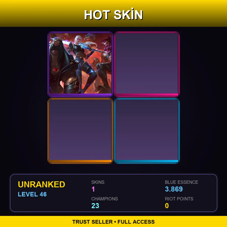 NA | Lv46 | Unranked | 1 Skin | 23 Champ — LoL account