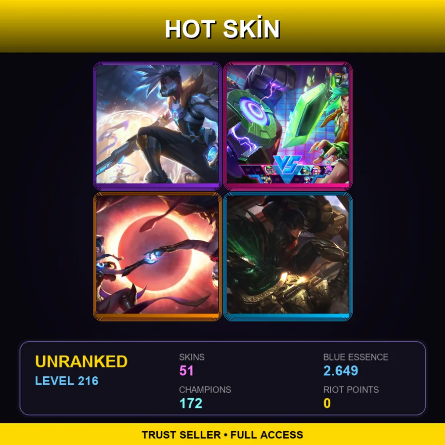 BR | Lv216 | Unranked | 51 Skin | 172 Champ