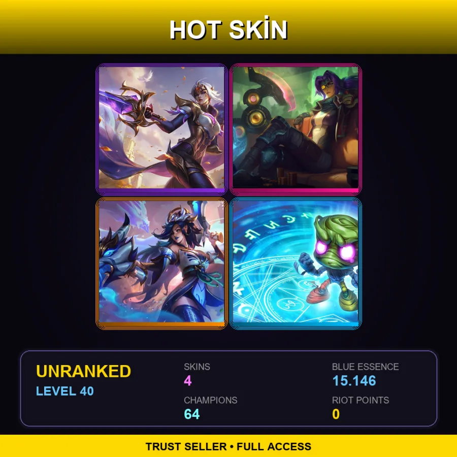 EUW | Lv40 | Unranked | 4 Skin | 64 Champ — Vancouver Amumu