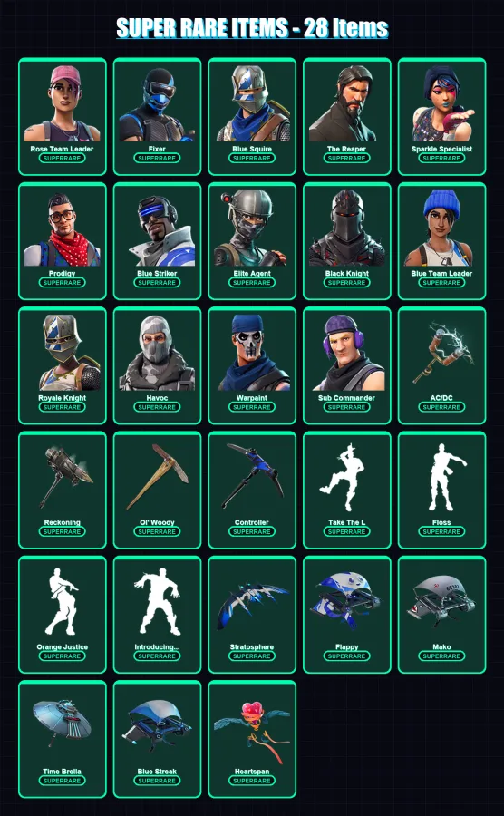 [PS4/PS5/XBOX/PC] | Rose Team Leader | Fixer | Blue Squire | 111 skin | Lv2309