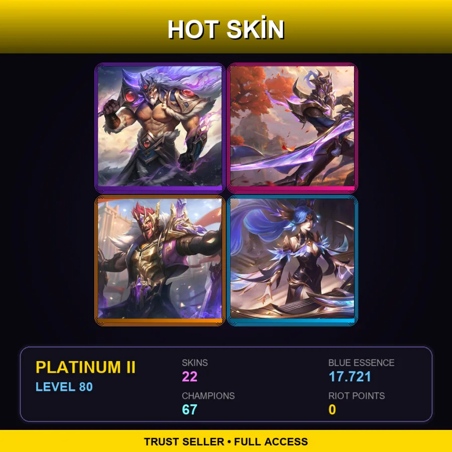 LAS | Lv80 | Platinum II | 22 Skin | 67 Champ