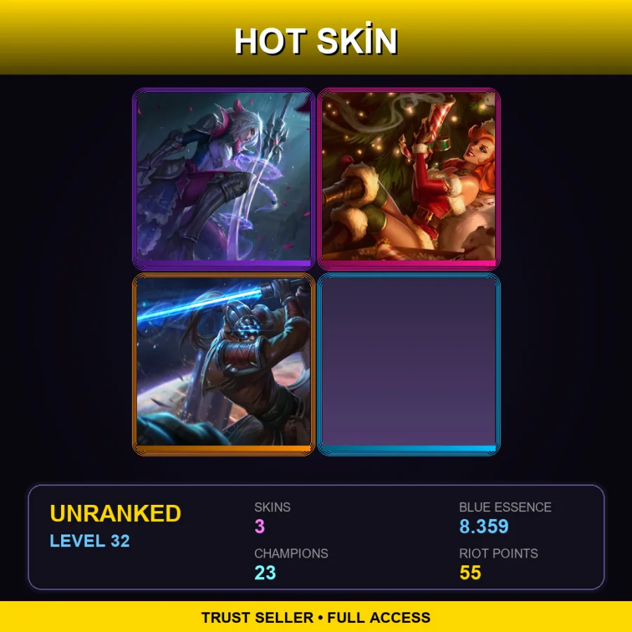EUNE | Lv32 | Unranked | 3 Skin | 23 Champ — Chosen Master Yi