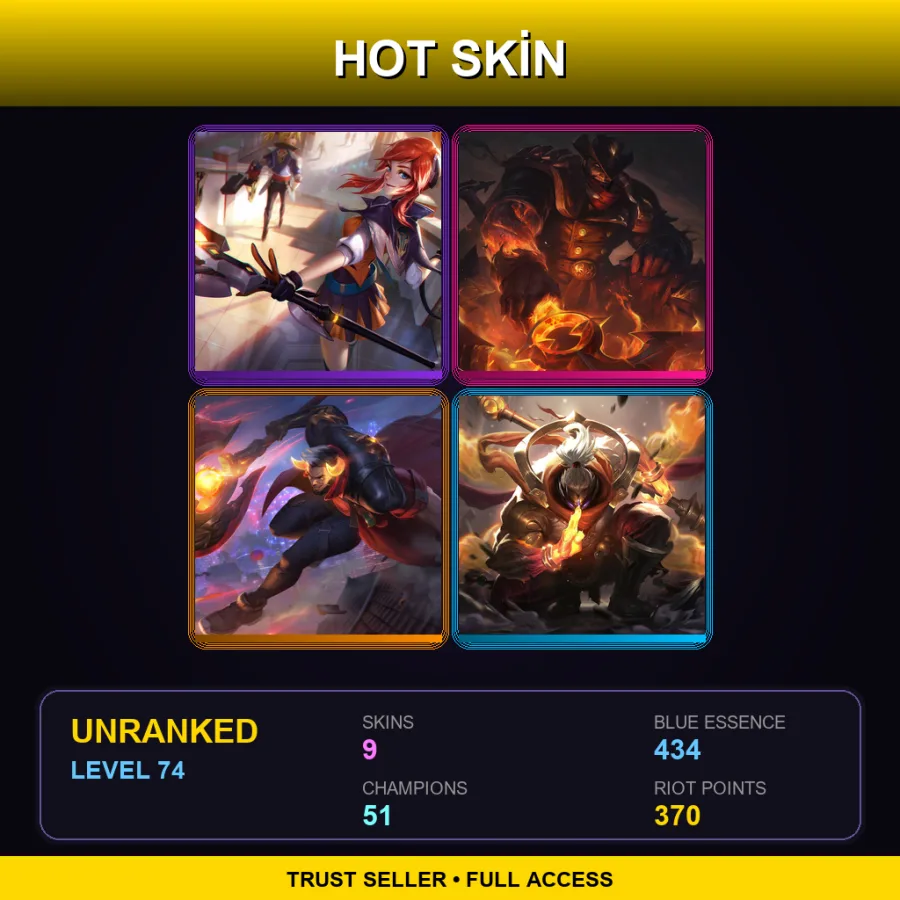 BR | Lv74 | Unranked | 9 Skin | 51 Champ