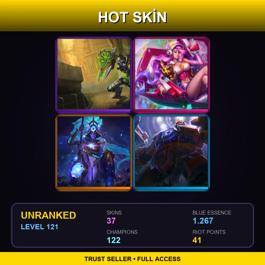 BR | Lv121 | Unranked | 37 Skin | 122 Champ