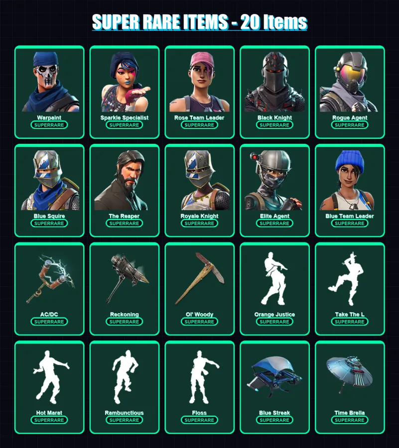 [PS4/PS5/XBOX/PC] | Warpaint | Sparkle Specialist | Rose Team Leader | 89 skin | Lv1128