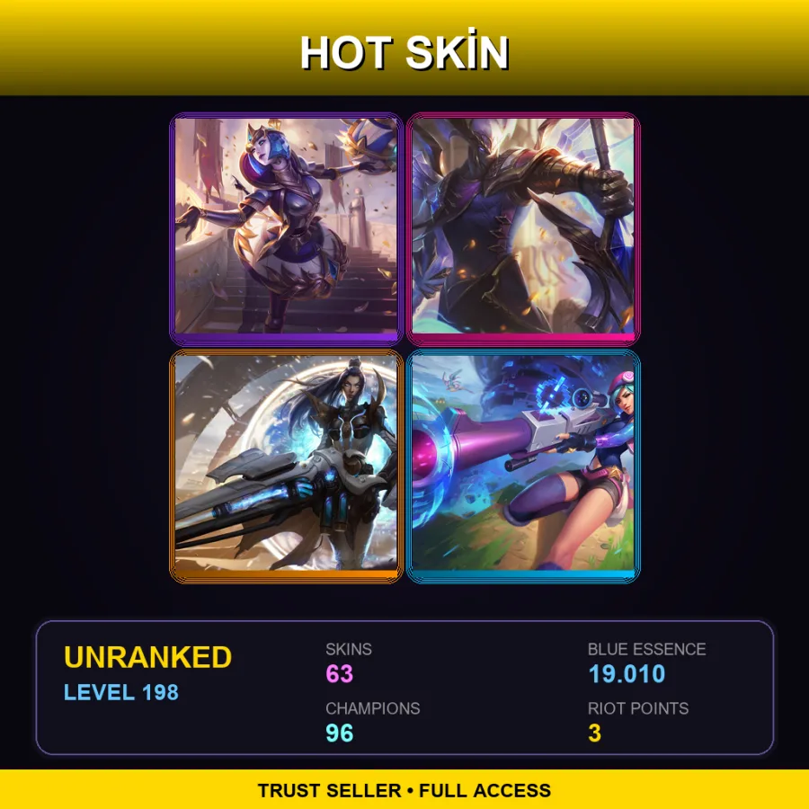LAS | Lv198 | Unranked | 63 Skin | 96 Champ — Astronaut Bard