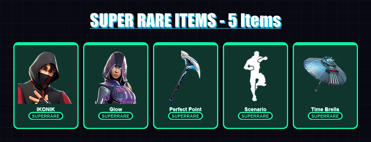 [PC] | IKONIK | Glow | Ronin | The Foundation | Master Chief | 23 skin | 47 pickaxe | 73 emote | 42 glider | Lv1140
