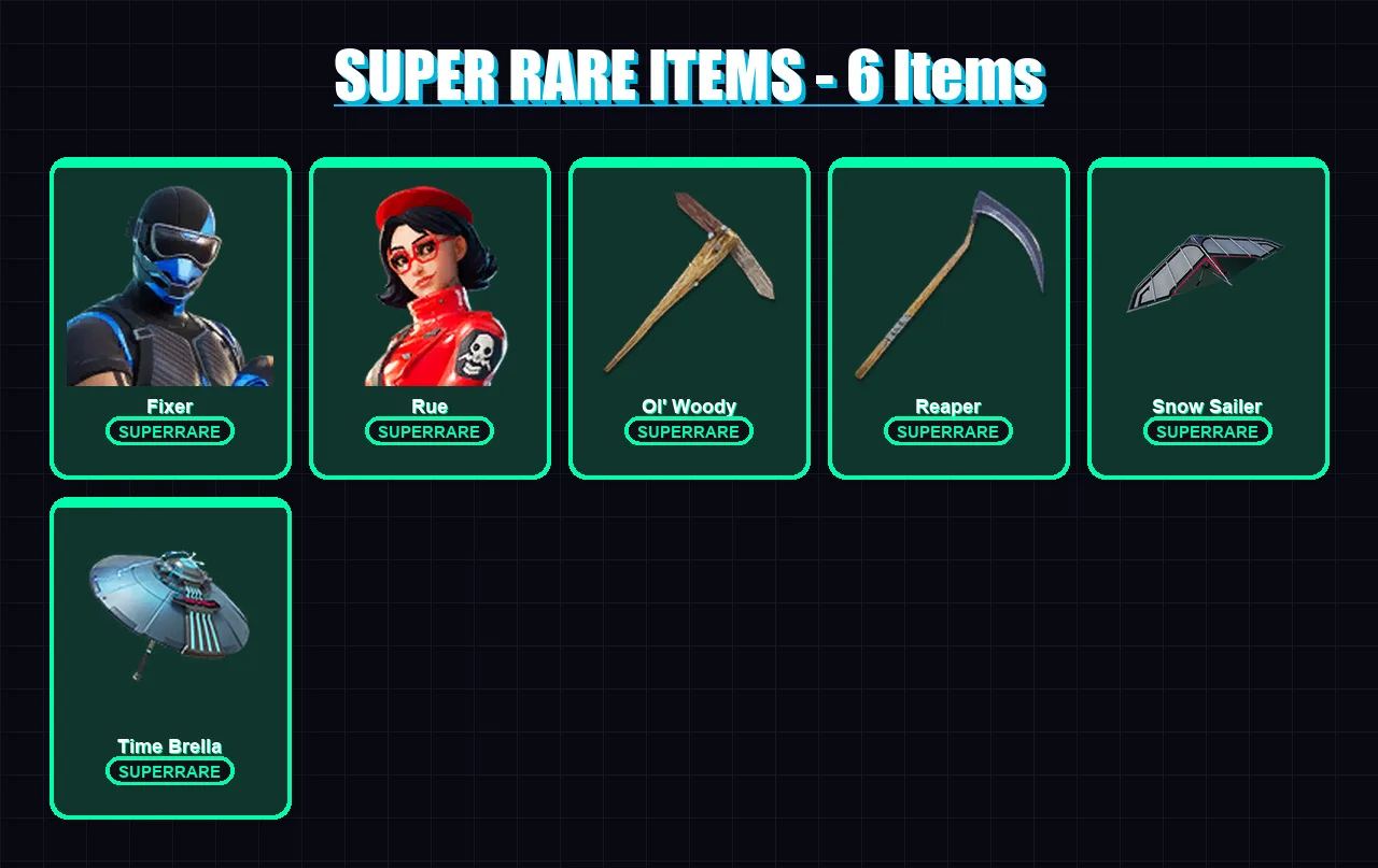 [PS4/PS5/XBOX/PC] | Fixer | Rue | Renzo the Destroyer | Omegarok | The Cube Queen | 140 skin | 173 pickaxe | 117 emote | 140 glider | Lv2300